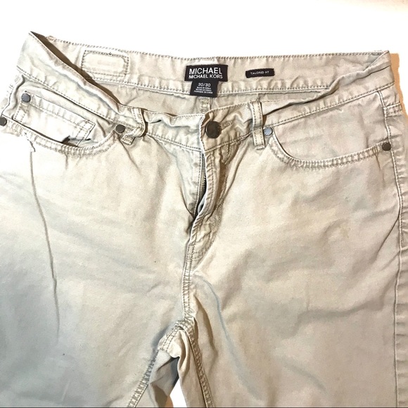Michael Kors Tailored Fit Khaki Pants Size 30/30 - Picture 3 of 7